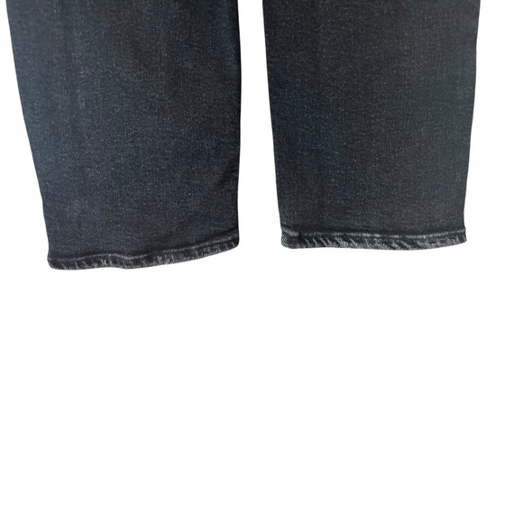 AGOLDE Riley Size 29 Washed Black High Rise Straight Crop Jeans - Picture 5 of 8